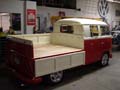red vw double cab truck, restoration, performance vw